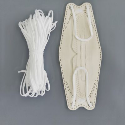 l'oreille plate élastique molle de 3.5mm fait une boucle la corde élastique d'Earloop de bande pour le masque protecteur