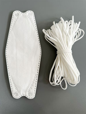 Spandex élastique de polyester de boucle d'oreille de masque protecteur de 3.5mm
