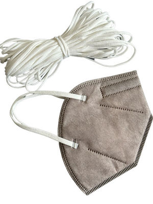 Corde élastique non tissée de PPE Earloop de pp pour le masque protecteur 3.5-5.0MM blancs