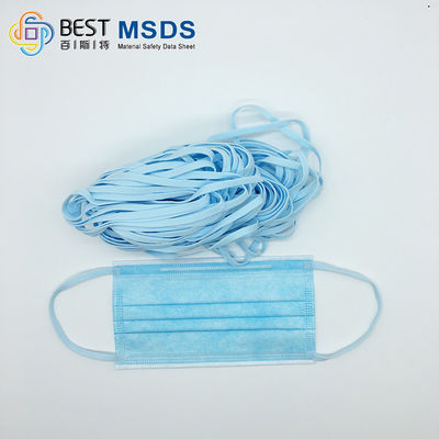 Boucles élastiques colorées d'oreille pour des masques 3.5mm
