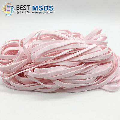 Bande élastique rose pour la largeur d'Earloop 5mm de masque