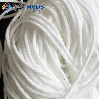 Le rond mou Earloop élastique réunit la corde pour le polyester 3.0mm de Spandex de masque protecteur 2.8mm