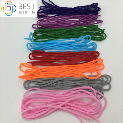 Les bandes élastiques Earloop de couleur de masque protecteur attachent 2.8mm 3mm