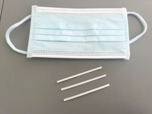 Blanc réglable du fil pp de nez de noyau de bande de pont de nez en métal de 5MM double