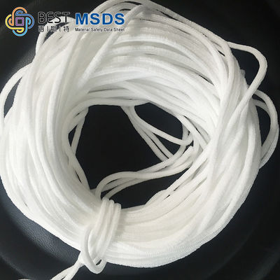 Rond en nylon médical de Spandex de corde d'élastique de masque protecteur et de polyester d'EarLoop de bande de sangle