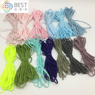 appartement coloré matériel 3ply de masque protecteur de boucle élastique jetable d'oreille autour de la corde élastique