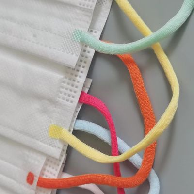 l'oreille élastique molle plate de 5mm fait une boucle les accessoires pelucheux de masque protecteur de bande 5mm 6mm
