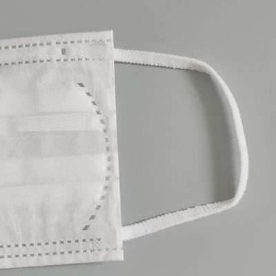 L'oreille élastique molle réglable fait une boucle la couleur blanche 5mm d'accessoires plats de masques