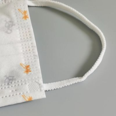 la boucle plate d'oreille de 5mm attache la corde jetable blanche de Facemask Earloop de ficelle élastique ronde