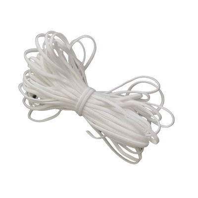 appartement blanc de 3.0mm autour du doux élastique de ficelle d'Earloop autour de la corde élastique pour des masques protecteurs