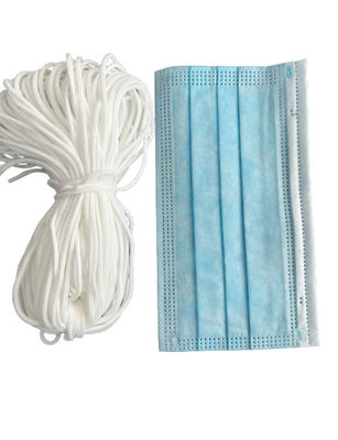 Bande élastique EarLoop de sangle de rond en nylon de polyester pour le masque protecteur 3ply 2.8mm