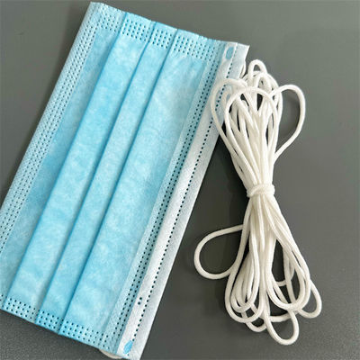 4mm 2.8mm 2mm 2,5 millimètres de 3mm de polyester blanc de bande élastique ronde molle de corde