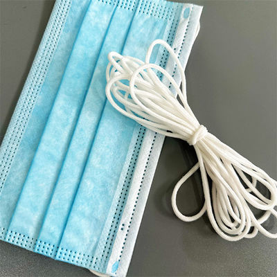 Bande élastique 2.5mm d'orchestre à cordes de corde de corde de rond blanc en nylon de Spandex 2.8mm 3mm