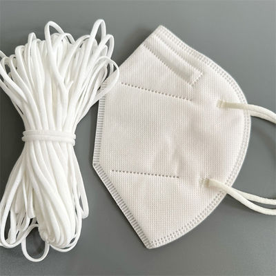L'élastique plat mol mince attachent l'appartement de Spandex de polyester de 5mm 6mm 4mm pour le masque protecteur 3D
