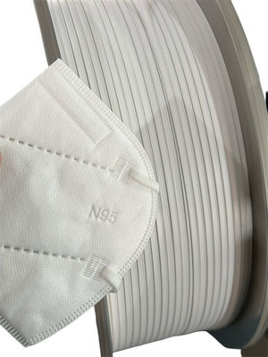 le nez Bendable en métal de double noyau de 5mm dépouille le pont pour le masque protecteur N95