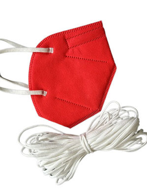 Spandex 5mm élastique Earloop plat MSDS de polyester de bandes d'oreille de 3.5mm